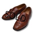 【USA製】【アレンエドモンズ】【Allen Edmonds】【メダリオン】【茶色】【タッセルローファー】【7 1/2E】【25.5cm程度】 