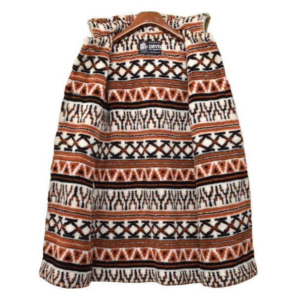 画像5: 70's~【ビンテージ】【DAVI'S OF BOSTON】【トグル付き】【裏ボア総柄】【フード付きコート】ダッフルコート【レディース古着】 