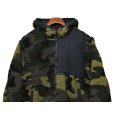 画像4: 【程度良好!!】ALPHA INDUSTRIES【アルファ インダストリーズ】カモフラ柄【フリースパーカー】【サイズＬ】 <br> (4)