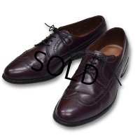 【USA製】【アレンエドモンズ】【Allen Edmonds】【赤茶色】【ウイングチップ】【8 1/2D】【26.5cm程度】 