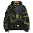 画像1: 【程度良好!!】ALPHA INDUSTRIES【アルファ インダストリーズ】カモフラ柄【フリースパーカー】【サイズＬ】 <br> (1)