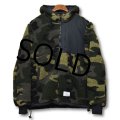 【程度良好!!】ALPHA INDUSTRIES【アルファ インダストリーズ】カモフラ柄【フリースパーカー】【サイズＬ】  