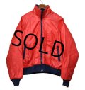 90's【USA製】【デッドストック】【ビンテージ】【K-BRAND】【赤×紺】【裏フリース】【ブルゾン】【サイズL】 