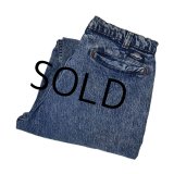 90's【ビンテージ】【LEVI'S】【リーバイス】【シルバータブ】【デニムパンツ】【ケミカルウォッシュ】【33×30】 