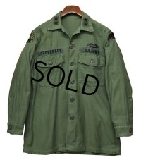 【60's】【米軍実物】ビンテージ【U.S.ARMY】【OG107】【ユーティリティシャツ】 