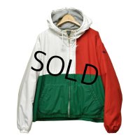 【ビンテージ】【オールドラルフローレン】POLO RALPH LAUREN【白×赤×緑】【トリコロール】【裏地付き】【ブルゾン】 