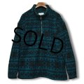 未使用‼【ビンテージ】【エディーバウアー】ポーラテック【ノルディック柄】【緑×黒】ハーフジップ【フリースジャケット】【サイズＸＬ】 