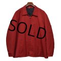 【USA製】【ビンテージ】【RED KAP】レッドキャップ【赤】【裏キルティング】【ジップアップブルゾン】【サイズＸＬーＲ】  