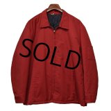 【USA製】【ビンテージ】【RED KAP】レッドキャップ【赤】【裏キルティング】【ジップアップブルゾン】【サイズＸＬーＲ】  