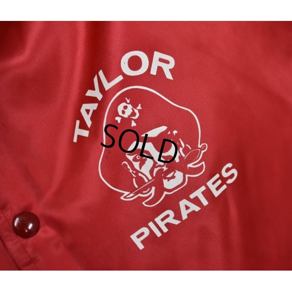 画像2: 【USA製】【ビンテージ】【NASCO】【TAYLOR PIRATES】赤【サテンスタジャン】【サイズXXL】 