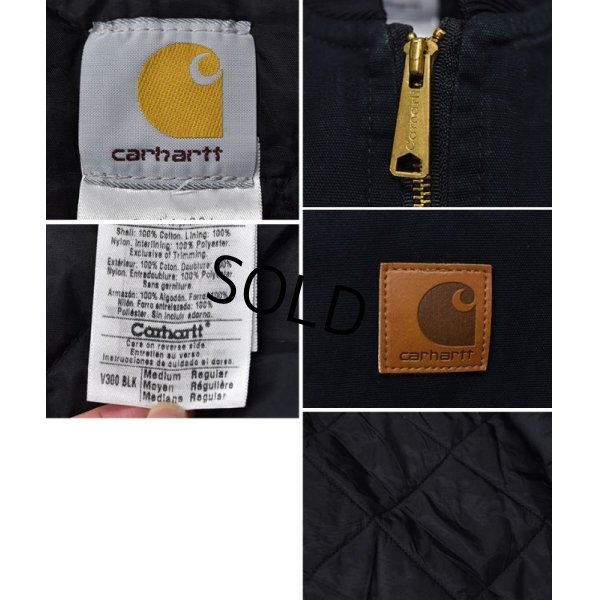 画像2: carhartt【カーハート】【中綿入り】ダック地【黒】【ベスト】【サイズＭ】 