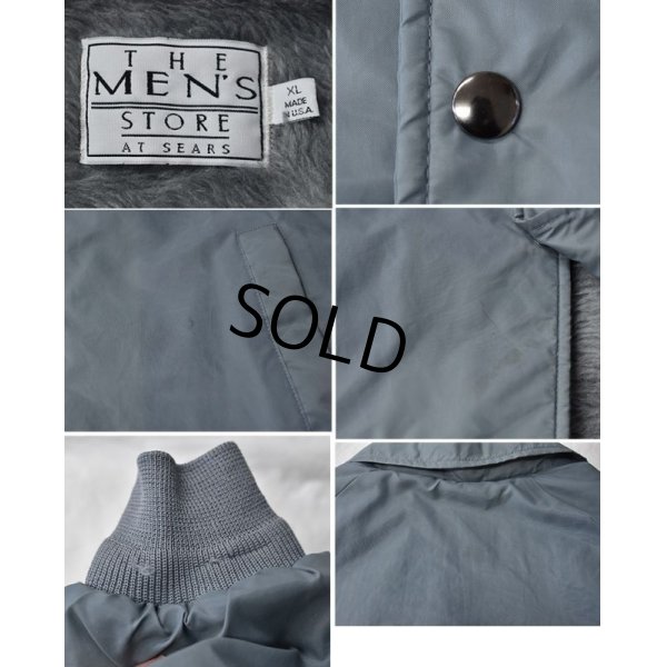 画像2: 【USA製】ビンテージ【The Men's Store at SEARS】【シアーズ】【グレー】ボア裏地付き【コーチジャケット】【サイズＸＬ】 