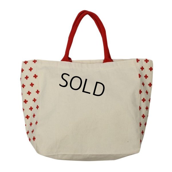 画像6: 【American Red Cross】【生成り】【赤十字柄】コットン【トートバッグ】【エコバッグ】