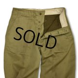 40's【米軍実物】【ビンテージ】【U.S.ARMY】【Ｍ43】【ウール裏地付き】【チノパンツ】M-43【32ｘ32】 