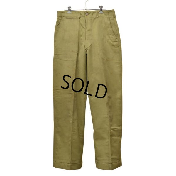 画像4: 40's【米軍実物】【ビンテージ】【U.S.ARMY】【M43】【ウール裏地付き】【チノパンツ】M-43【32x32】
