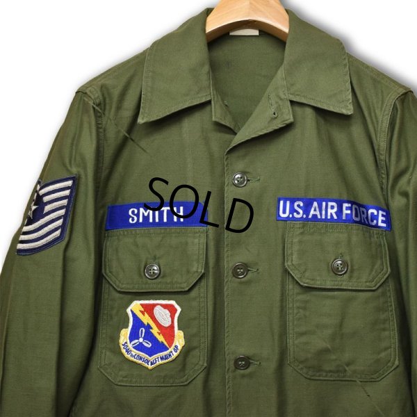 画像6: 程度良好‼【60's】【米軍実物】【ビンテージ】【U.S.ARMY】2型【USAF】【ユーティリティシャツ】【14 1/2-32】