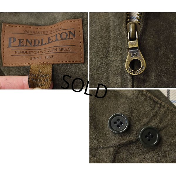 画像2: 【ビンテージ】【Pendleton】【ペンドルトン】【ブルゾン】【スエードブルゾン】【ブルゾン】【サイズL】 