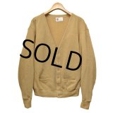 【ビンテージ】【シアーズ】【SEARS】【ベージュ】【アクリルカーディガン】【サイズＬ】 