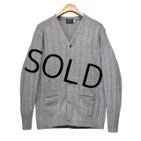 【ほぼ未使用！】ビンテージ【Parkley】【グレー】【ハリヌキ】【カーディガン】【サイズL】 
