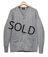 【ほぼ未使用！】ビンテージ【Parkley】【グレー】【ハリヌキ】【カーディガン】【サイズL】 