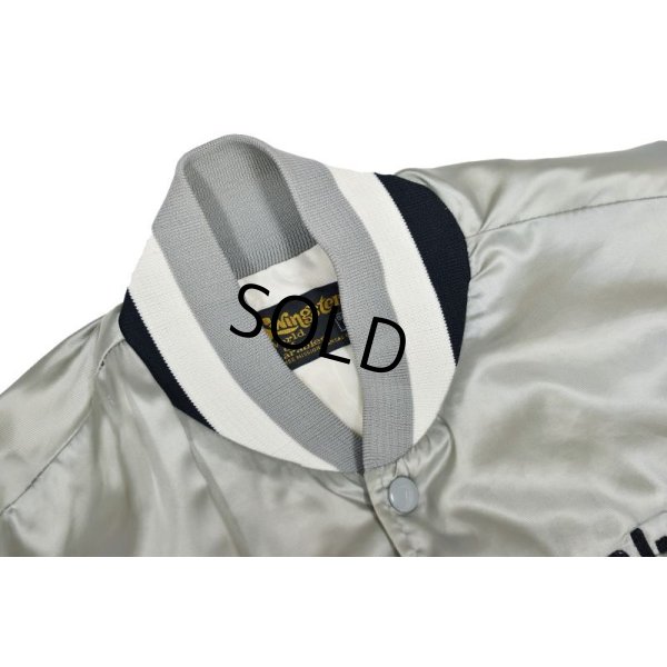 画像5: 80's【USA製】ビンテージ【Swingster】スウィングスター【シルバー】TRI-CITY MAJORS【中綿入り】【ナイロンジャケット】サテンブルゾン【サイズＭ】 