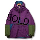 90's【USA製】【ビンテージ】【ＬＬビーン】【L.L.bean】シンサレート入り【チロリアンテープ】中綿入りアノラック【アノラックパーカー】【レディースＸＬ】 