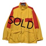 【ビンテージ】【Davison’s of Bermuda】【黄×赤ライン】【裏地総柄】【コットンジャケット】【サイズＸＬ】 