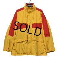 【ビンテージ】【Davison’s of Bermuda】【黄×赤ライン】【裏地総柄】【コットンジャケット】【サイズＸＬ】 