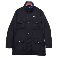 【ビンテージ】【ウールリッチ】【Woolrich】【黒×裏青フリース】【ジャケット】【ブルゾン】サイズＭ 