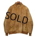 【ビンテージ】ORVIS【オービス】【ブラウン】スエード【スウェードブルゾン】【スエードジャケット】【サイズXL】 