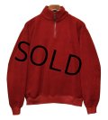 オールド【ラルフローレン】 【POLO RALPH LAUREN】赤【ハーフジップ】【フリース】スウェット【サイズM】 