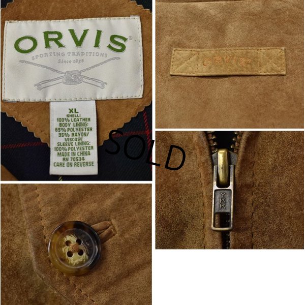 画像3: 【ビンテージ】ORVIS【オービス】【ブラウン】スエード【スウェードブルゾン】【スエードジャケット】【サイズXL】 