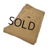 【ビンテージ】【USA製】【Lee】【リー】【コーデュロイパンツ】【ブーツカット】【ライトブラウン】【W36】 
