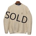 【チャップス】CHAPS【ラルフローレン】 【POLO ralph lauren】【クリーム色】【ヘリンボーン】【ハンドニット】【コットンセーター】 【サイズL】  