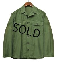 ビンテージ【60's】【米軍実物】ビンテージ【U.S.ARMY】【OG107】【平ボタン】【ユーティリティシャツ】 