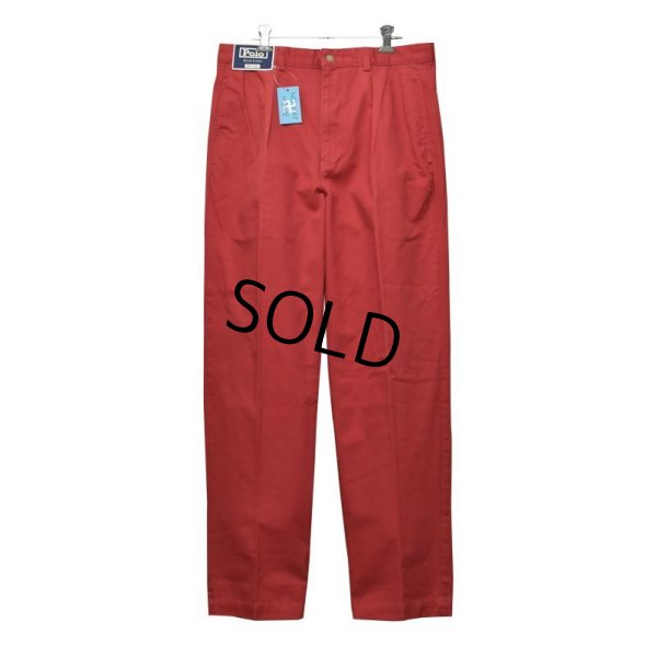 画像2: 【デッドストック】【ラルフローレン】POLO RALPH LAUREN【赤】ANDREW PANTS【２タック】【コットンパンツ】【32×30】 