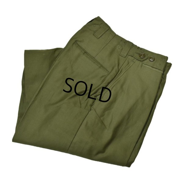 画像7: 【デッドストック】40's【米軍実物】【ビンテージ】【U.S.ARMY】ODカラー【フィールドトラウザーズ】フィールドパンツ【28x30】