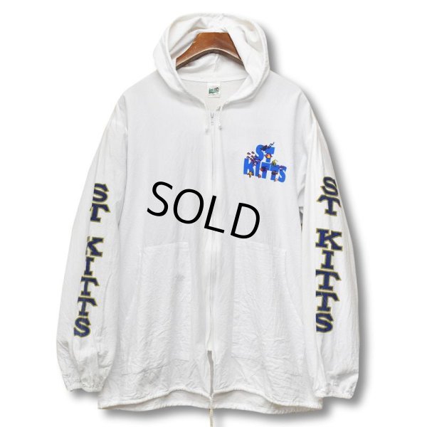 画像3: 【ビンテージ】【ST KITTS】白【スキューバダイビング】コットン【フルジップパーカー】【サイズＸＸＬ】 
