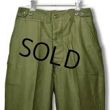 【デッドストック】40's【米軍実物】【ビンテージ】【U.S.ARMY】ODカラー【フィールドトラウザーズ】フィールドパンツ【28x30】 