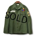 【〜60's】【米軍実物】ビンテージ【U.S.ARMY】【OG107】平ボタン【ユーティリティシャツ】 