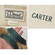 画像2: 【USA製】【ビンテージ】【L.L.bean】白ｘ緑【CARTER】【キャンバス】【トートバッグ】ミニトート<br> (2)