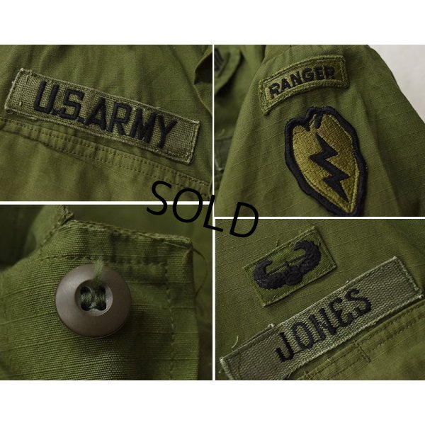 画像4: ほぼ未使用‼ 70's【ビンテージ】【米軍実物】【リップストップ】【ジャングルファティーグシャツ】【ファティーグジャケット】【S-short】