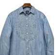 画像1: 【ビンテージ】【オールドギャップ】【GAP DENIM】【胸刺繍入り】デニムシャツ【サイズＭ】【レディース古着】<br> (1)