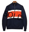 ほぼ未使用‼【ラコステ】【Lacoste】【紺ｘ白ｘ赤】トリコロール【ハーフジップ】【スウェット】【トラックジャケット】ジャージ【サイズＭ】 