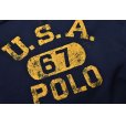 画像4: 【ラルフローレン】【POLO ralph lauren】【紺】【前Ｖ】ロゴ【スウェットパーカー】サイズＬ<br> (4)