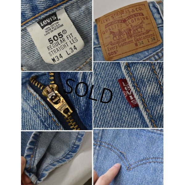 画像3: USA製【ビンテージ】【LEVI'S】【リーバイス５０５】505【デニムパンツ】【34×34】 