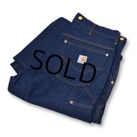 90's〜【デッドストック】【USA製】【ビンテージ】【カーハート】carhartt【デニムペインターパンツ】【34X30】 