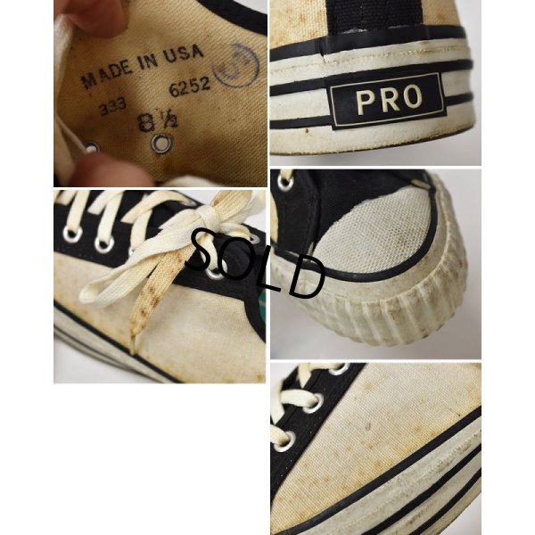 画像2: 【USA製】【デッドストック】【ビンテージ】【PRO】2トーン【キャンバススニーカー】【サイズ 8 1/2】【26.5cm】 