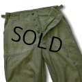 60's【米軍実物】【U.S.ARMY】【サイドアジャスター付き】【平ボタン】ベイカーパンツ【ユーティリティパンツ】【OG107】【サイズＭ】 