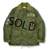 60s〜70s【USA製】【ビンテージ】【ＬＬビーン】筆記体【L.L.bean】ワッペン付き【ワーデンジャケット】【ハンティングジャケット】【サイズ３８】 